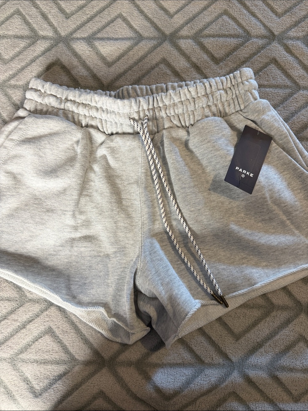 Parke & Light Gray Women's Athletic Drawstring Shorts